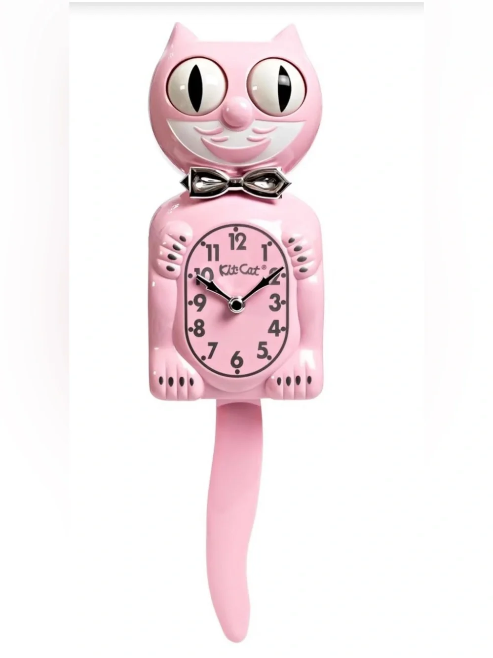 Pink Kit-Cat Style Pendulum Wall Clock rare